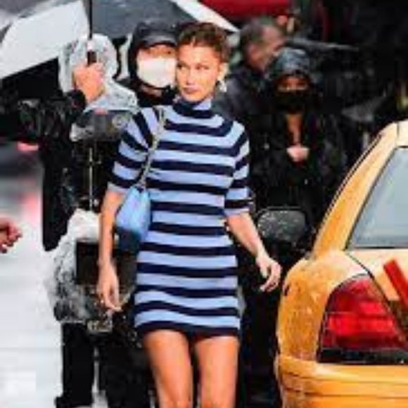 NWOT Michael Kors knit striped womens dress L - Picture 7 of 7